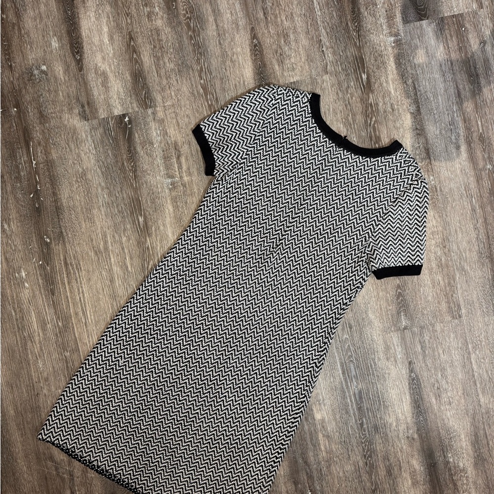 St. John Black and White Knit dress - Picture 2 of 3